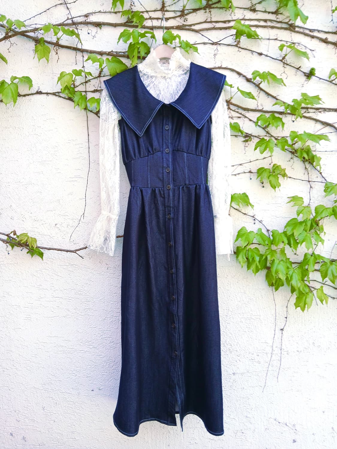 dazzlin 데님 세일러 코르셋 원피스 (재패니스 빈티지) 상품이미지1