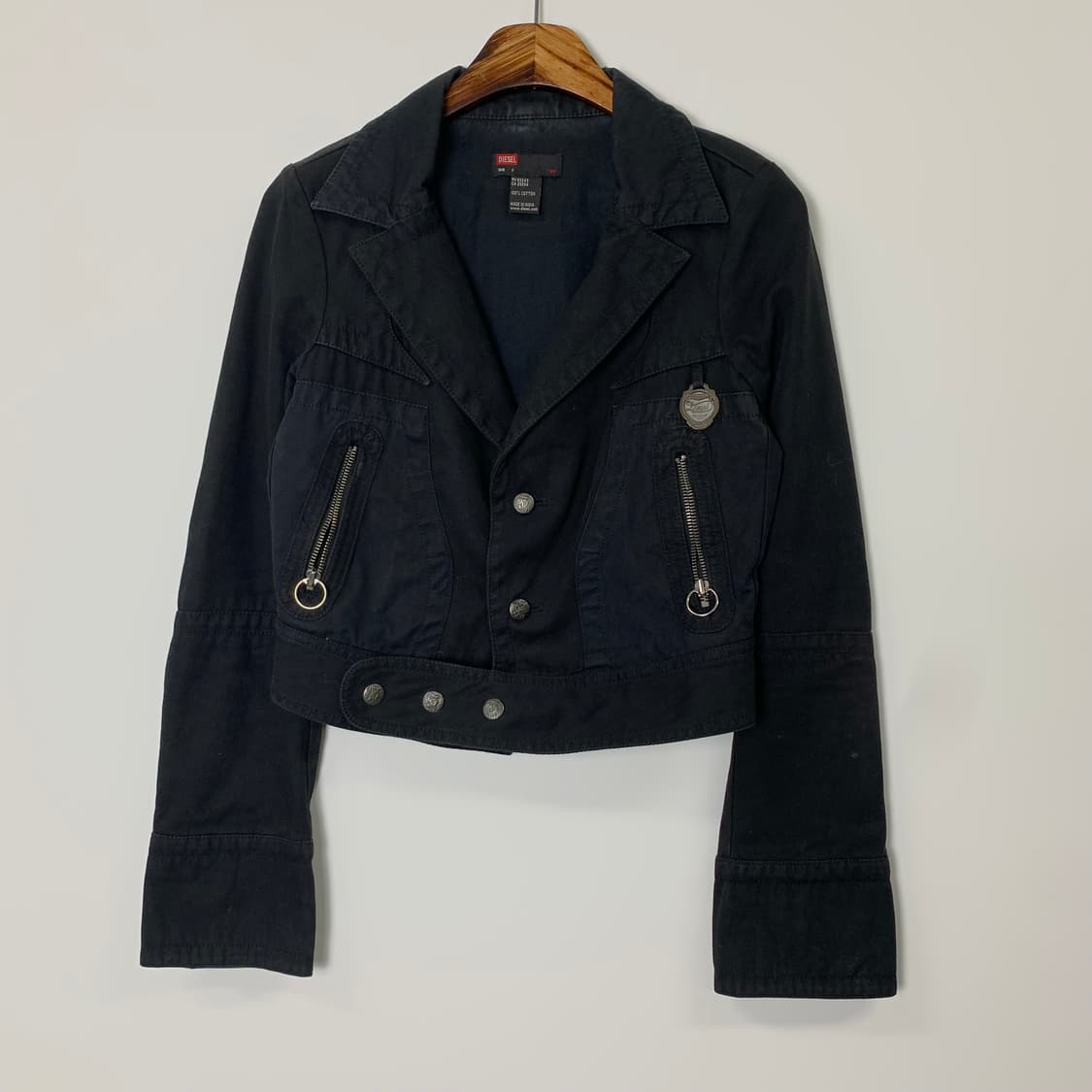 디젤 Y2k 와투케 블랙 데님 자켓 상품이미지3