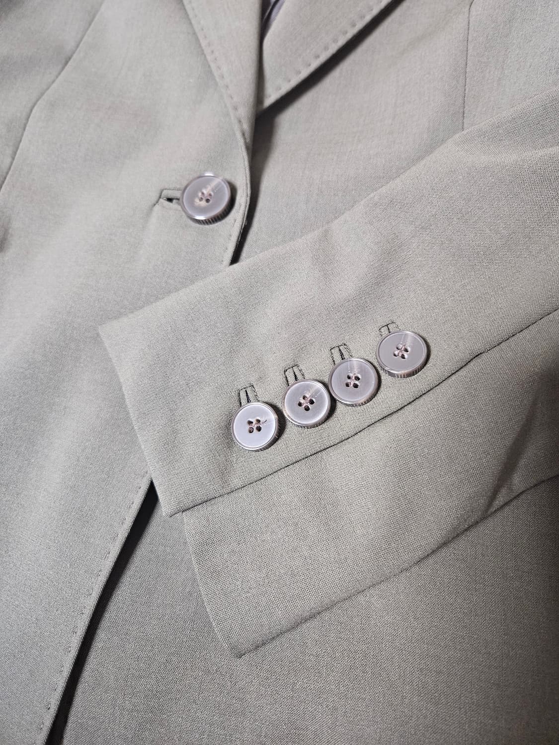 지스튜디오 원버튼 자켓 카키 66 상품이미지3