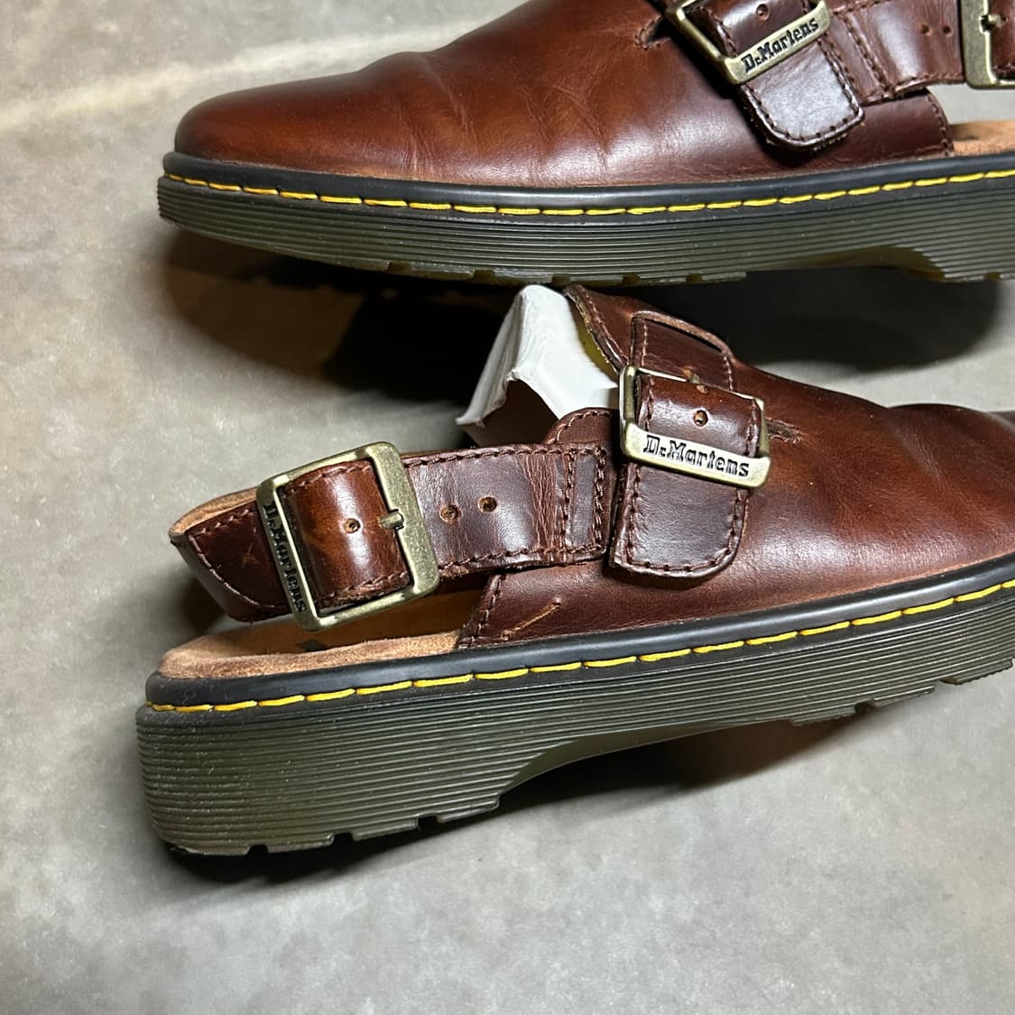 닥터마틴 조지(JORGE) 다크브라운 레더 뮬/샌들 UK4 상품이미지4