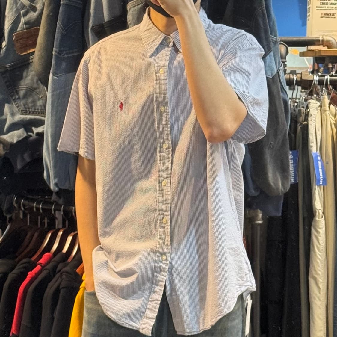 [No.9]Polo 폴로 스트라이프 반팔셔츠 상품이미지4