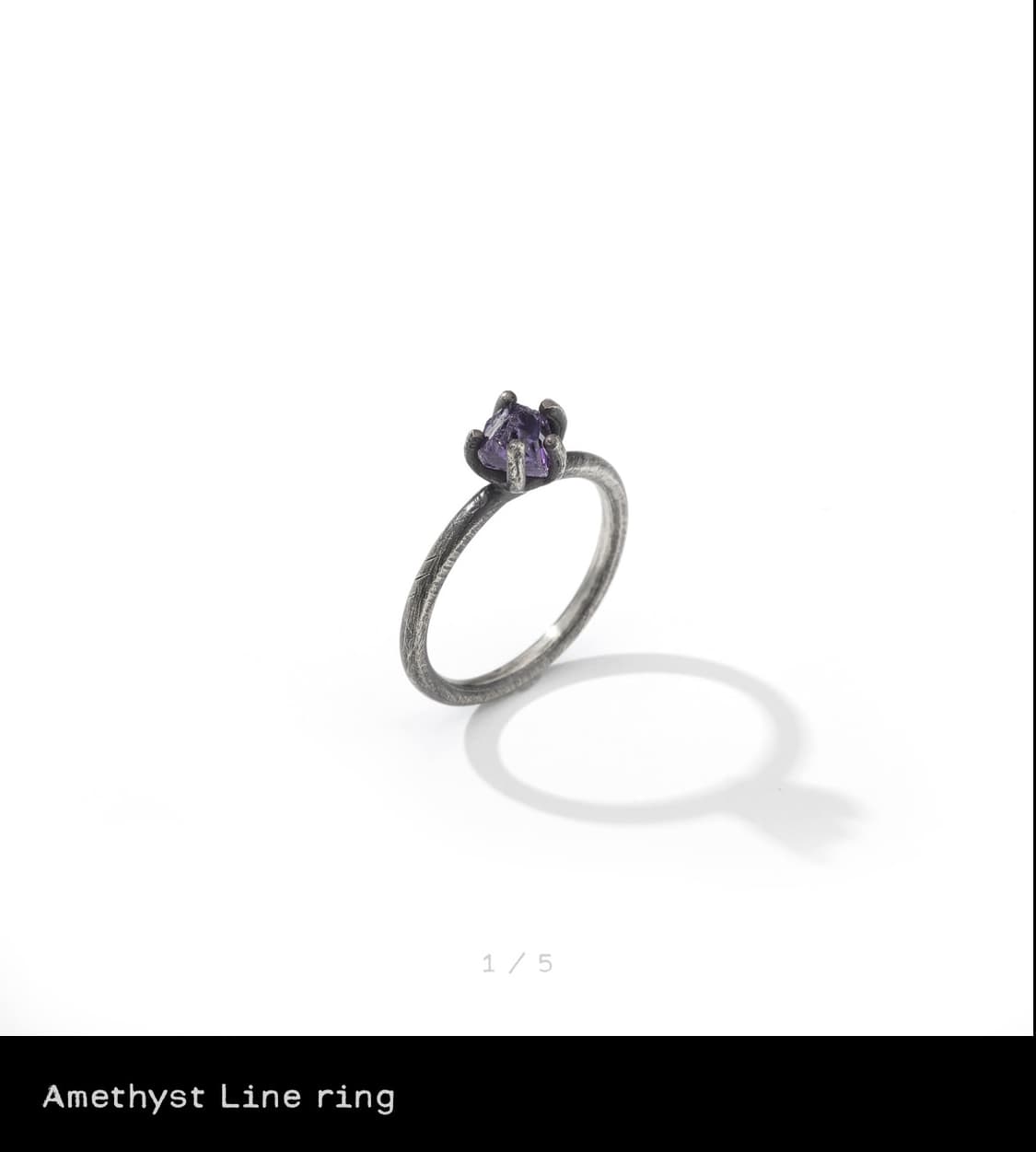 비주류 Amethyst Line ring(10.5호) 상품이미지1