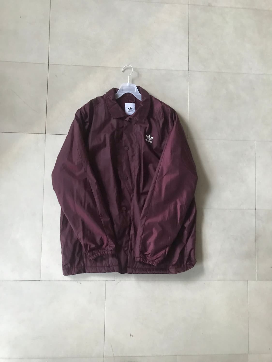 아디다스 버건디 코치 자켓 상품이미지6