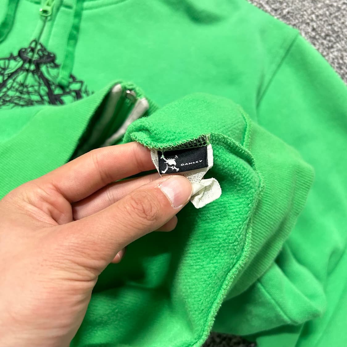 오클리(Oakley)그린 로고 후드집업 상품이미지5