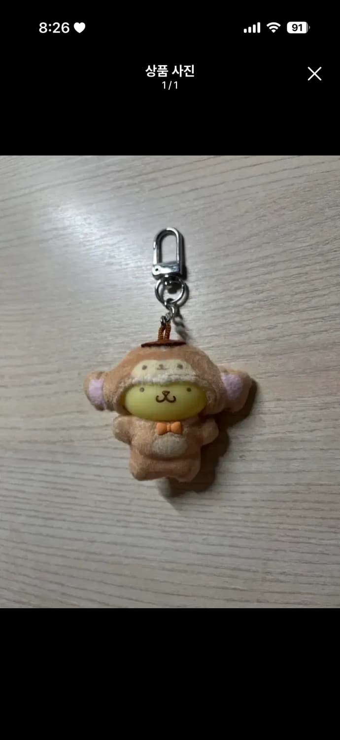 희귀매물) 산리오 치비토모 동물 원숭이 폼폼푸린 키링 상품이미지1
