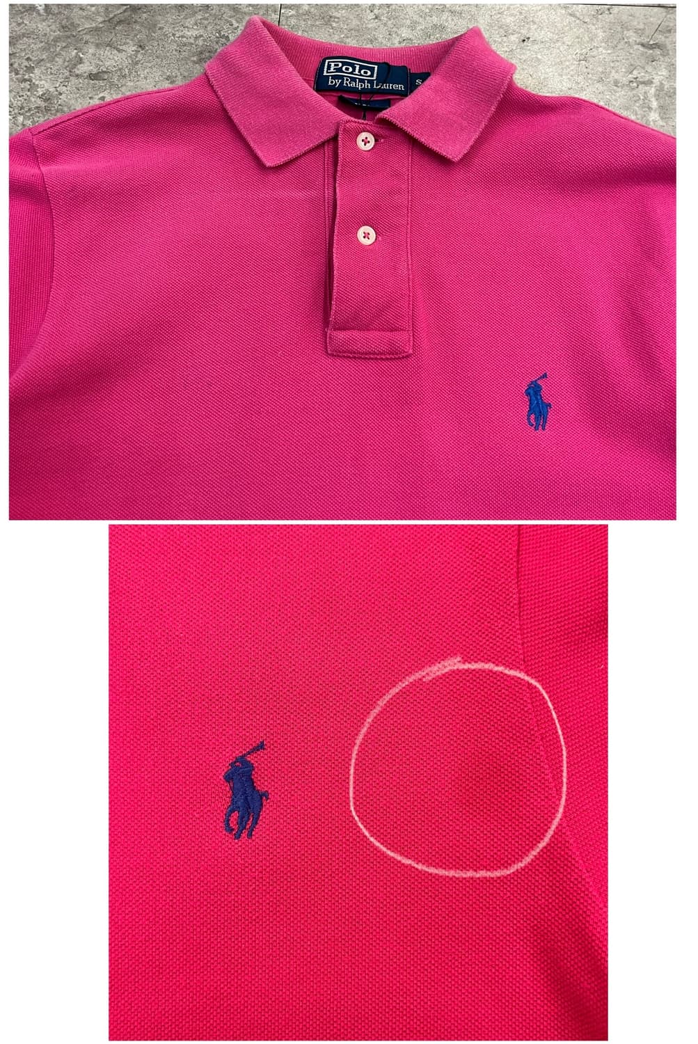 폴로 랄프로렌 반팔 카라티 핑크 S #csz4016 상품이미지5