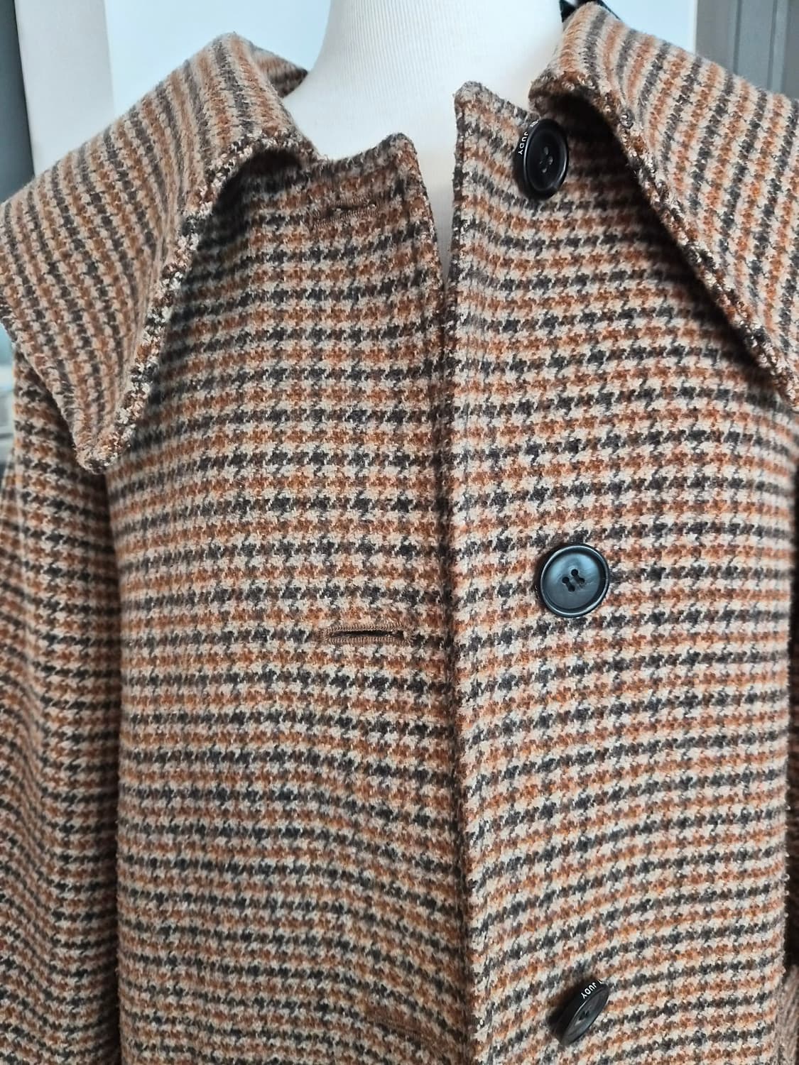 쥬시쥬디 여성용 J빅카라 체크루즈핏코트 상품이미지8