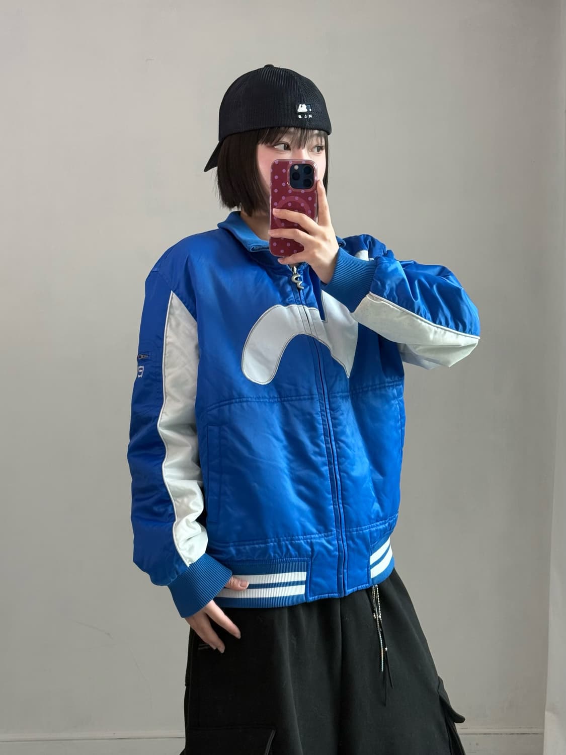 에비수 빅로고 블루 자켓 상품이미지3