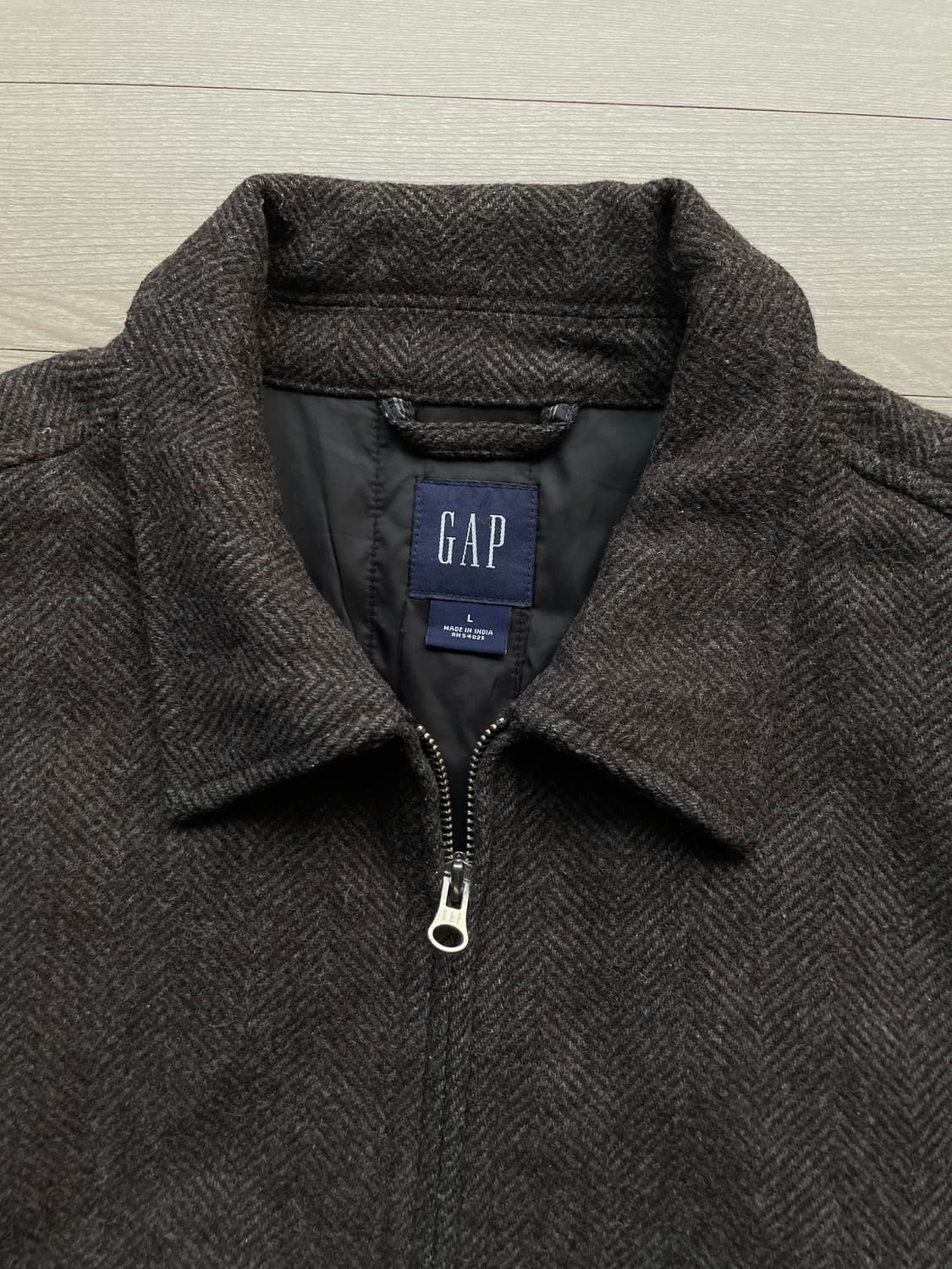 올드갭 울 헤링본 블루종 자켓 상품이미지3