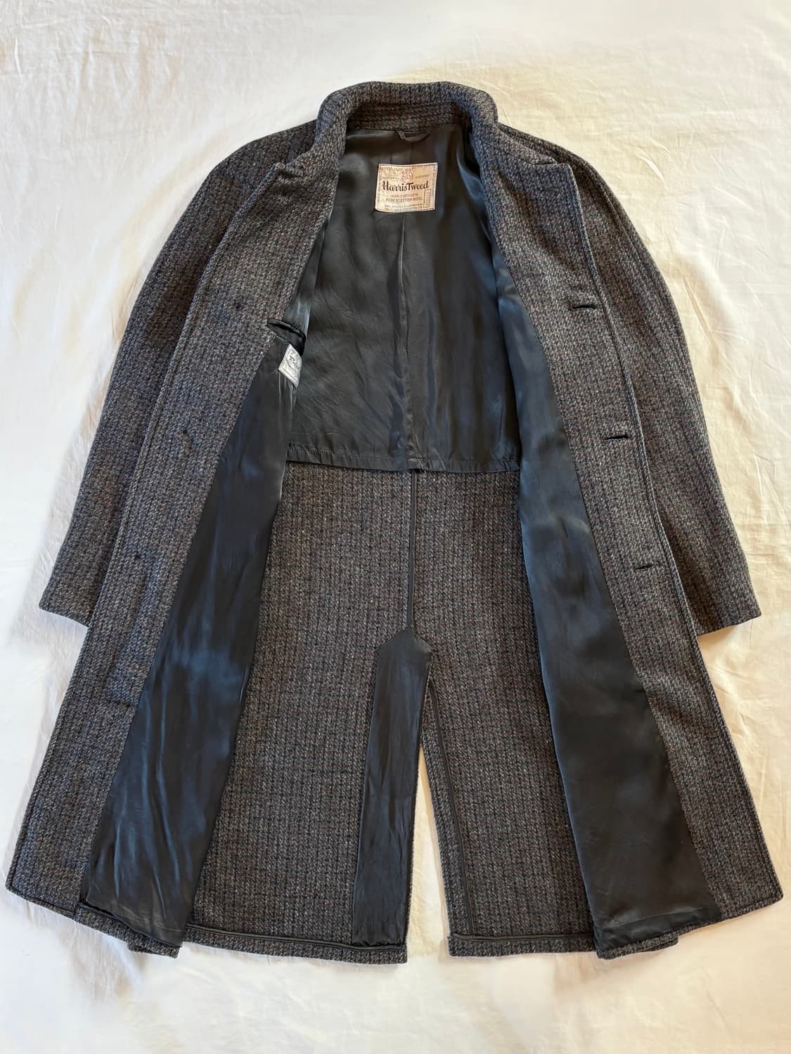 50s USA Harris Tweed & Robert Hall 싱글 코트 상품이미지5