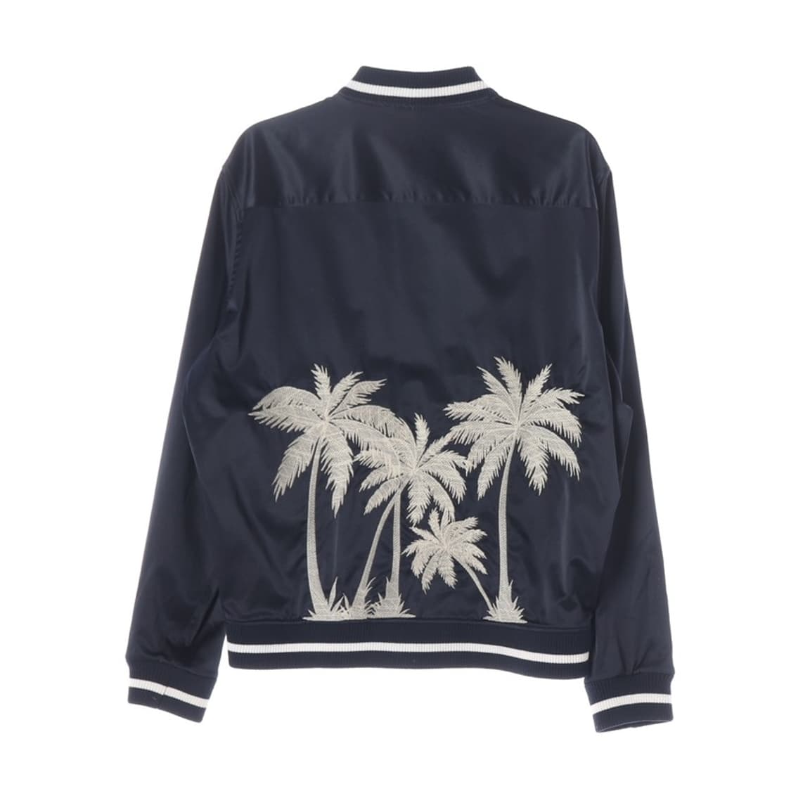 자라 맨 팜트리 야자수 자수 사틴 봄버 자켓 XL 상품이미지2