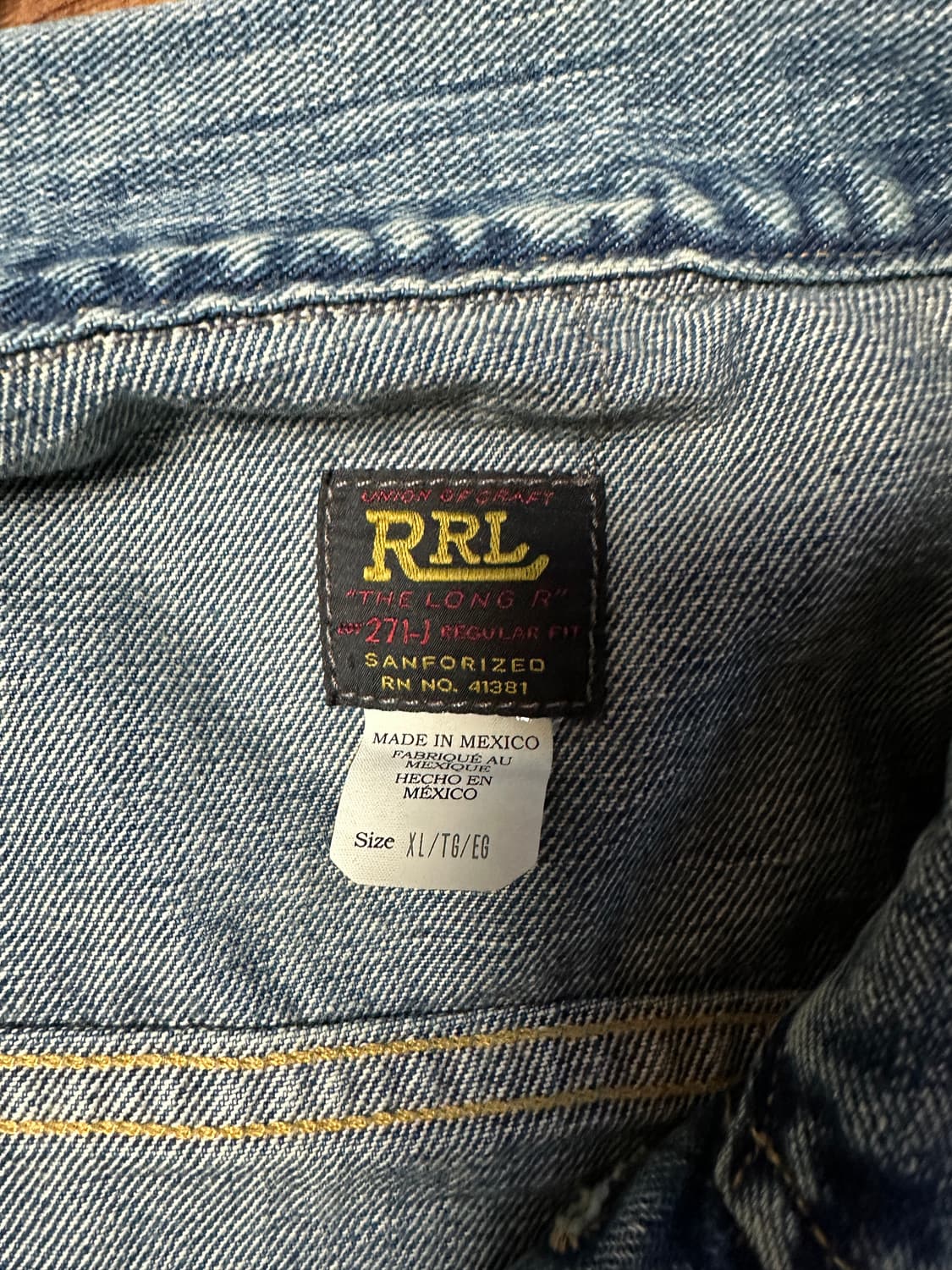 Lot 271 RRL 청자켓 판매 or L사이즈 교환 상품이미지5