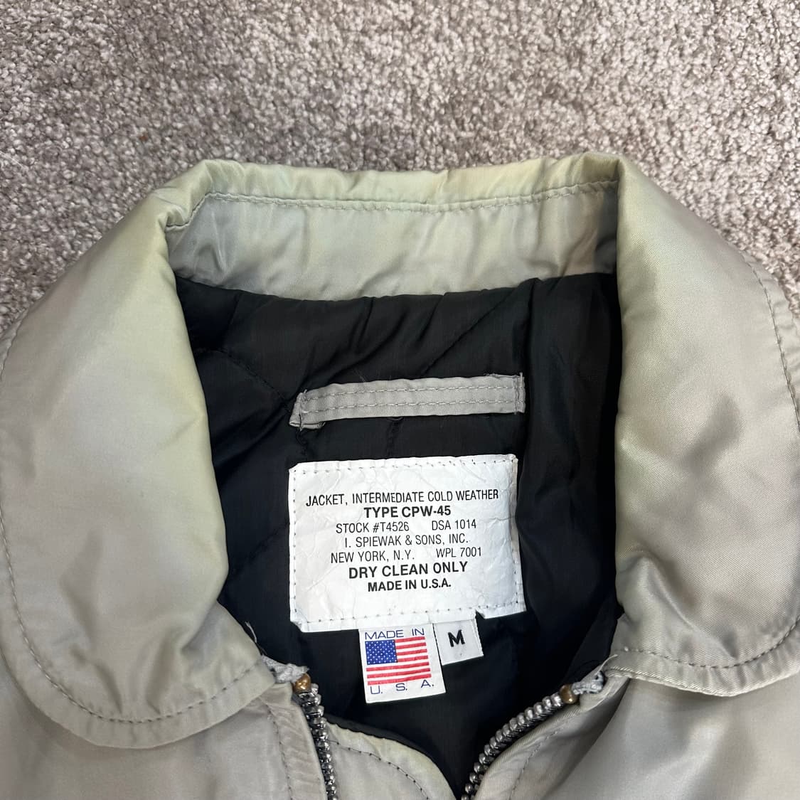 스피왁 I. SPIEWAK & SONS CWU-45 비행 항공점퍼M 상품이미지6