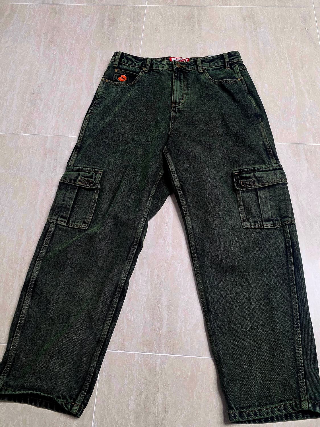 Butter goods 필리 산토소소 데님 카고 팬츠 다크그린 상품이미지3