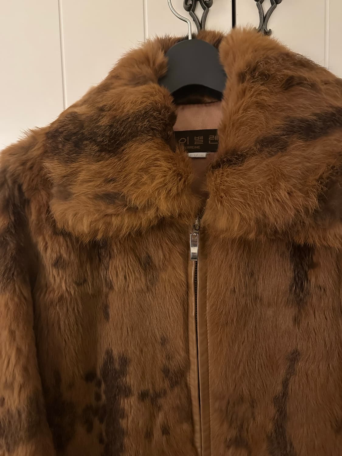 Hiverreine 래빗퍼 양가죽 퍼자켓 모피 자켓 퍼코트 상품이미지3