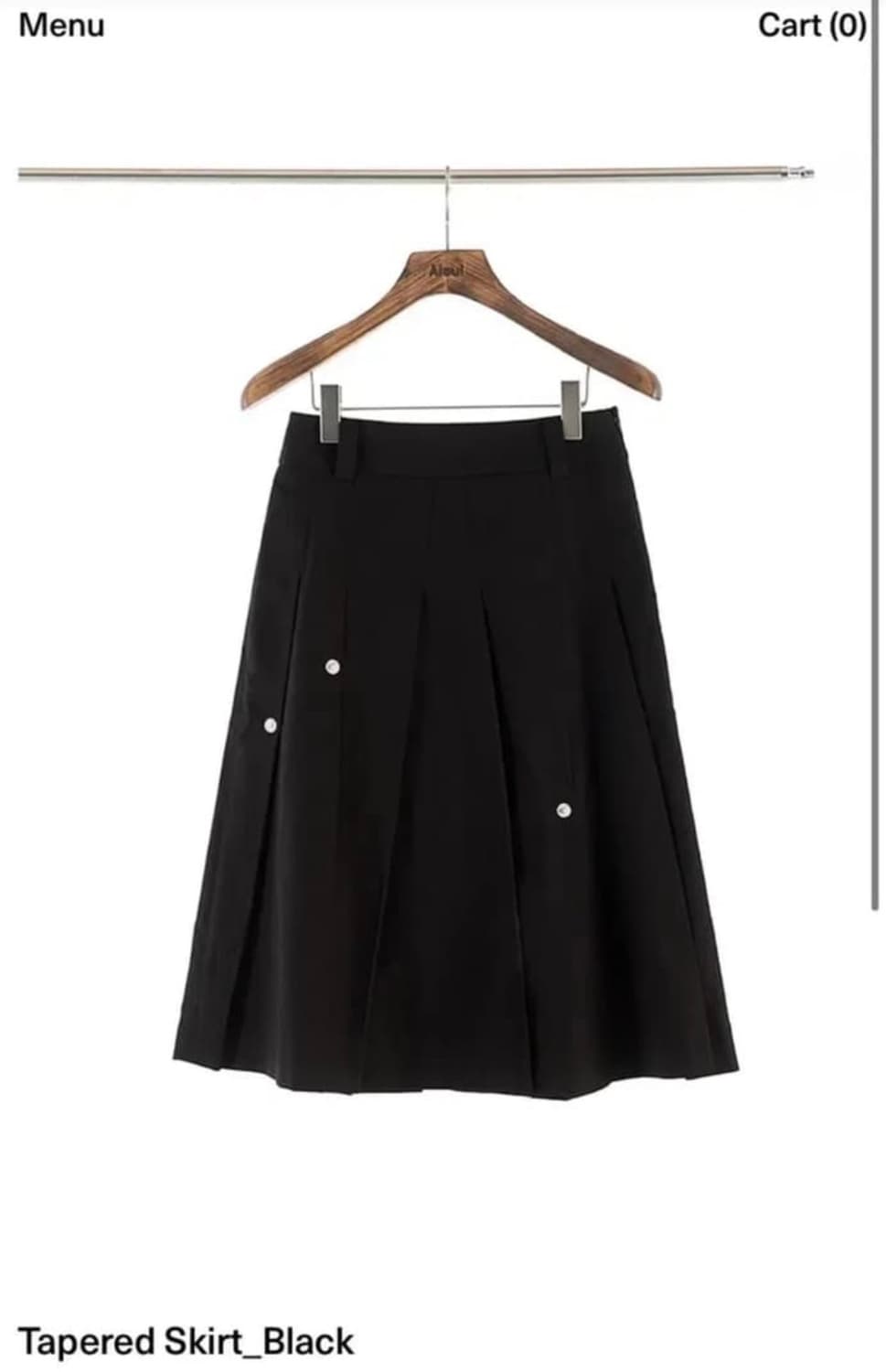 aieul tapered skirt black 상품이미지1