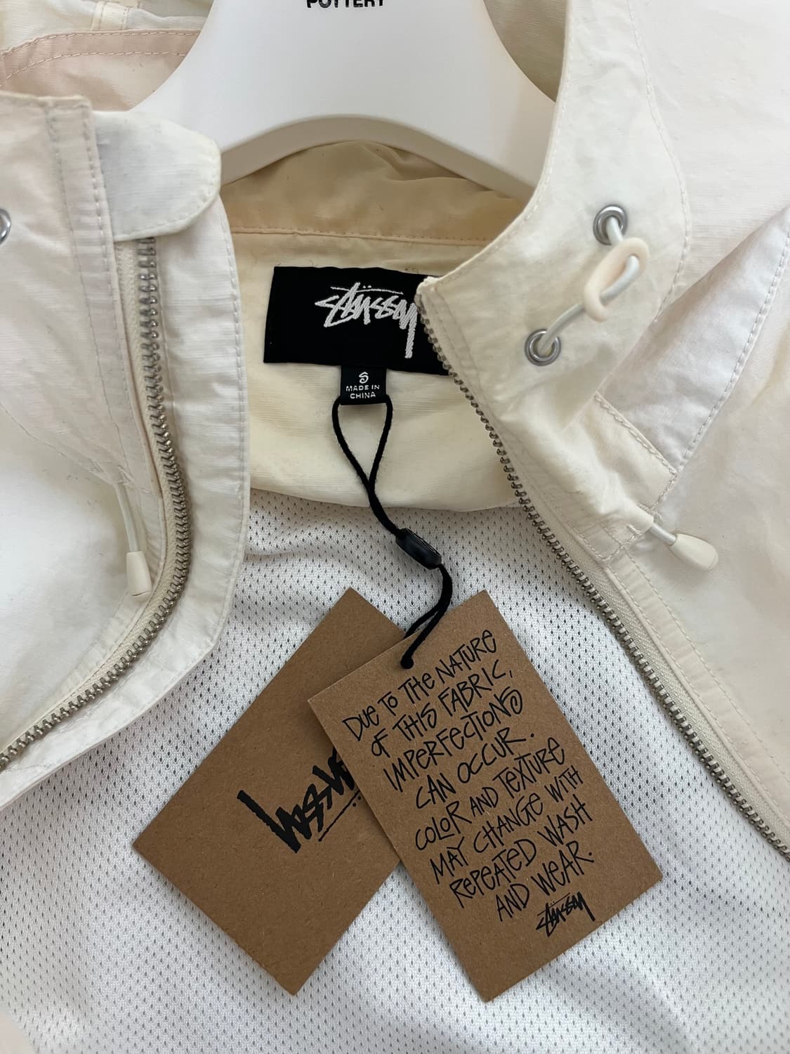 스투시 웨이브 다이 비치 쉘 자켓 아이보리 S 상품이미지2