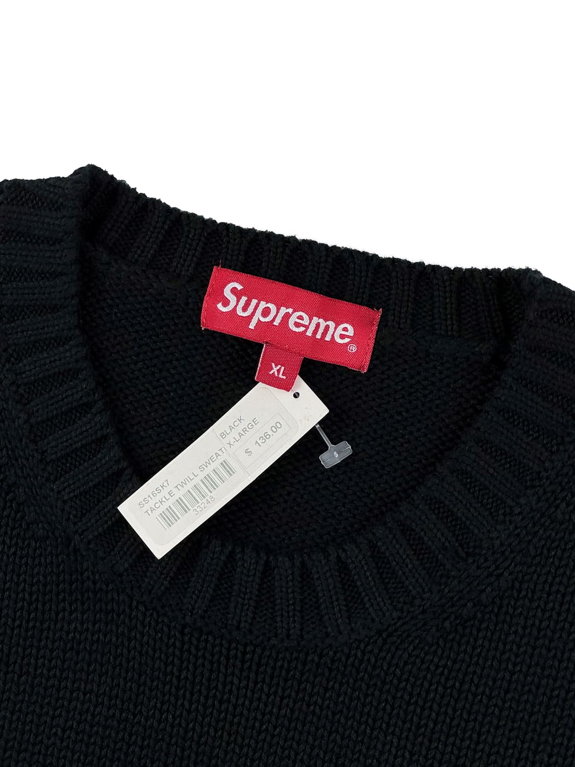슈프림 태클 트윌 스웨터 블랙 (새상품) 상품이미지4