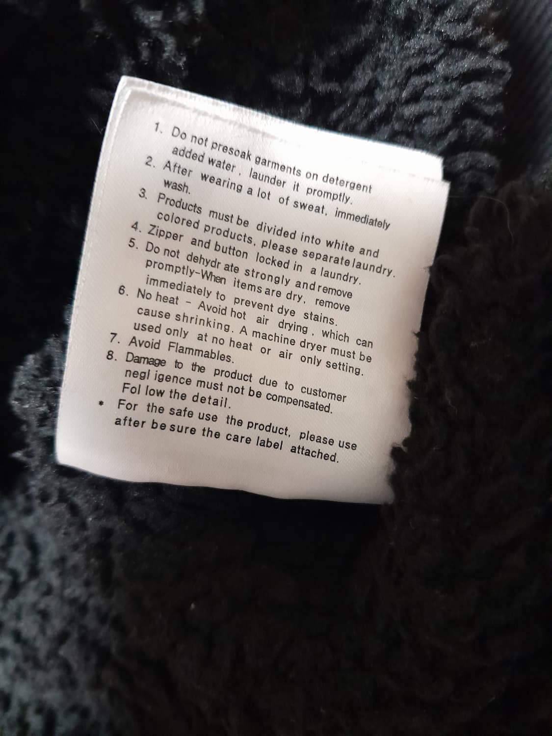 💥예일 후리스 집업 후드 블랙 (XL)
 상품이미지8