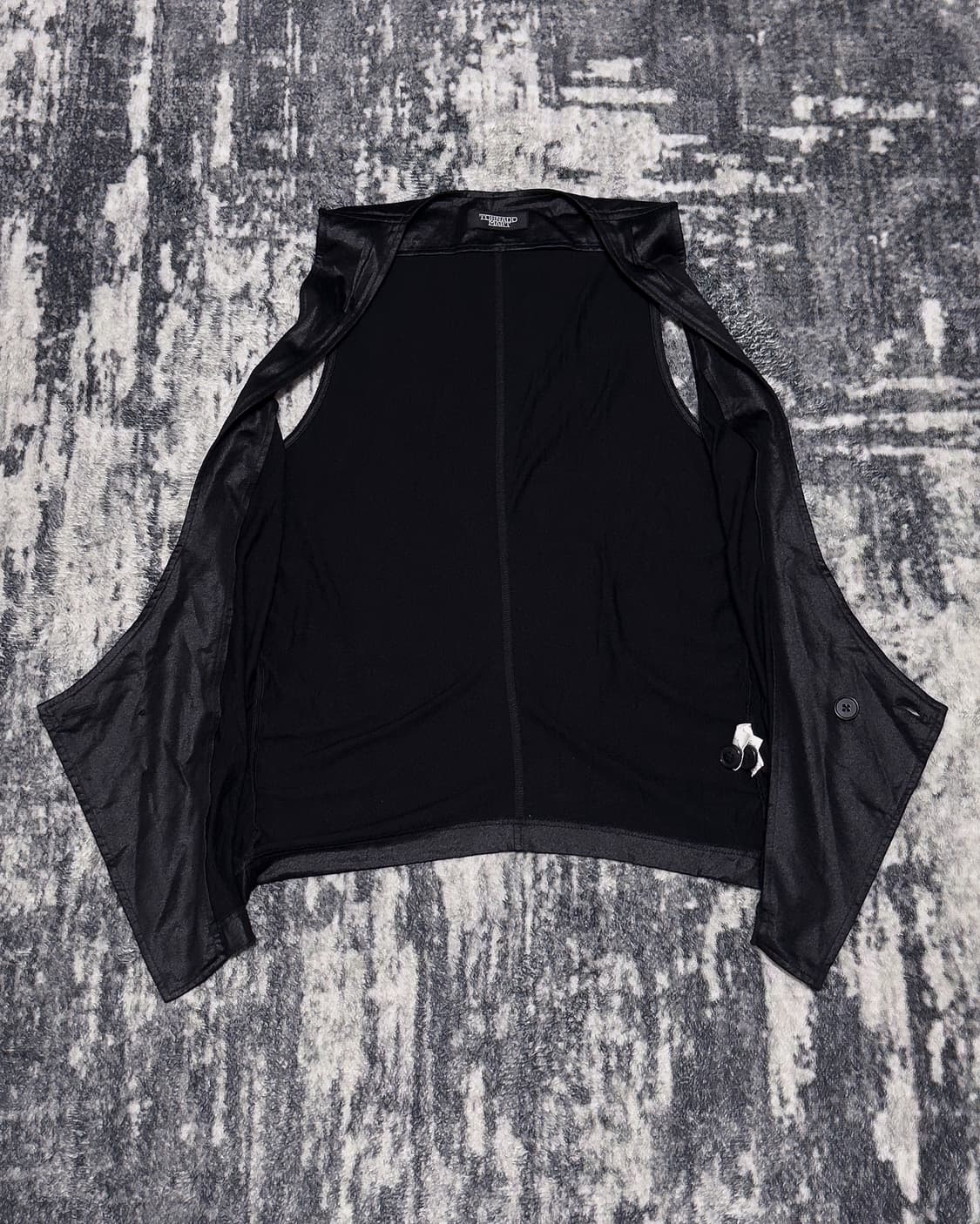{Tornado Mart} Coating Asymmetric Vest   상품이미지4
