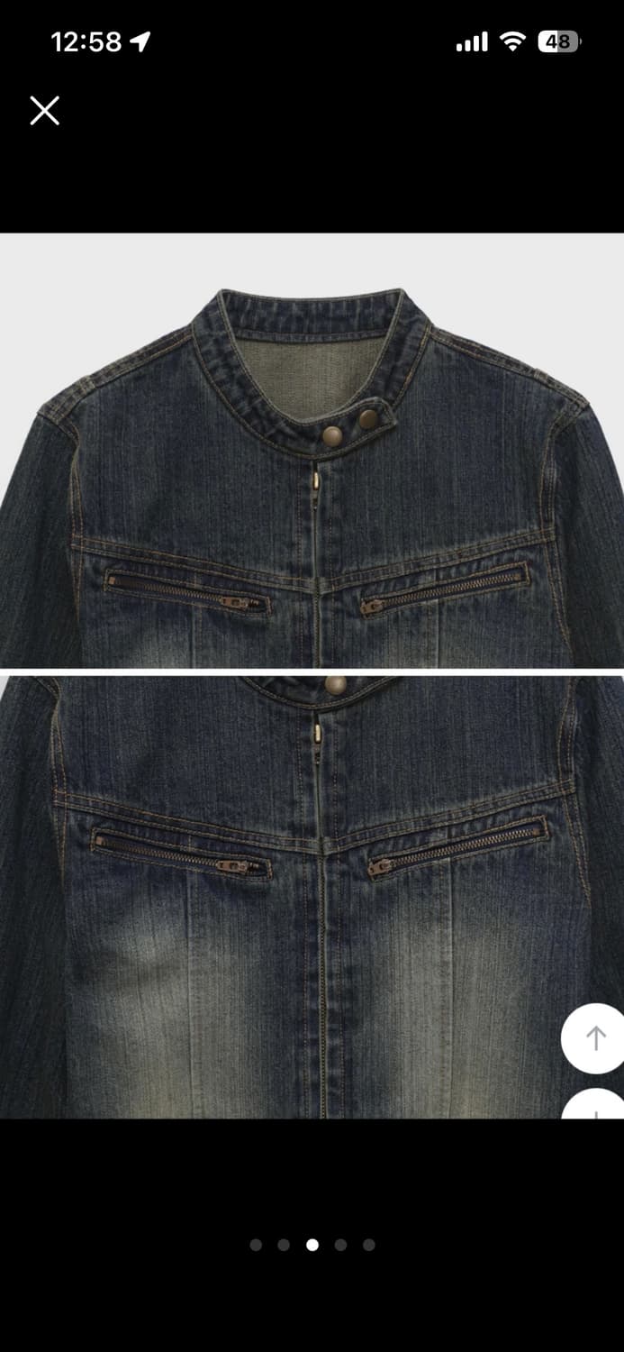 BLACKUP 디뮤어 데님 자켓 상품이미지3