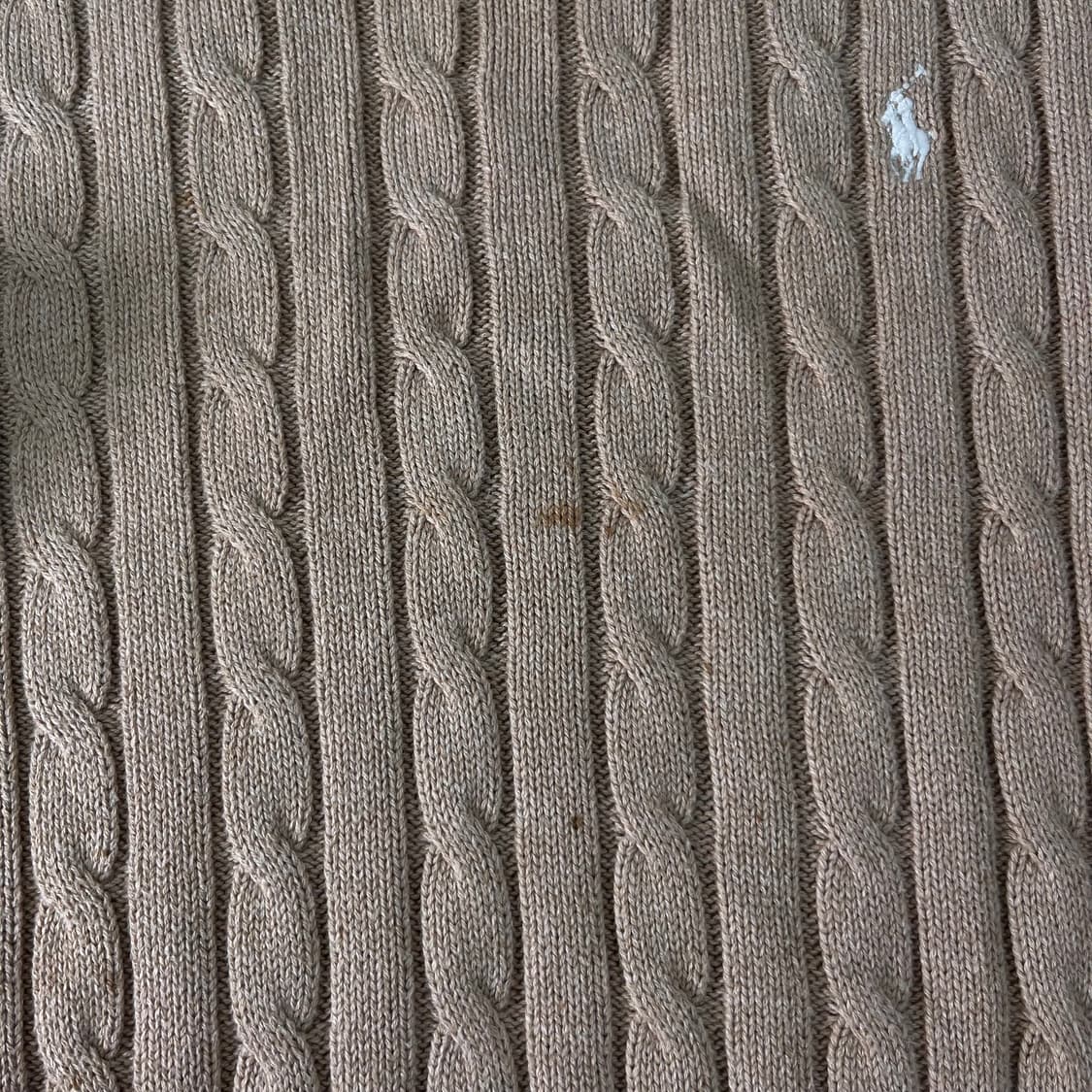 W 95 폴로랄프로렌 신형라벨 꽈배기 베이지 니트 상품이미지5