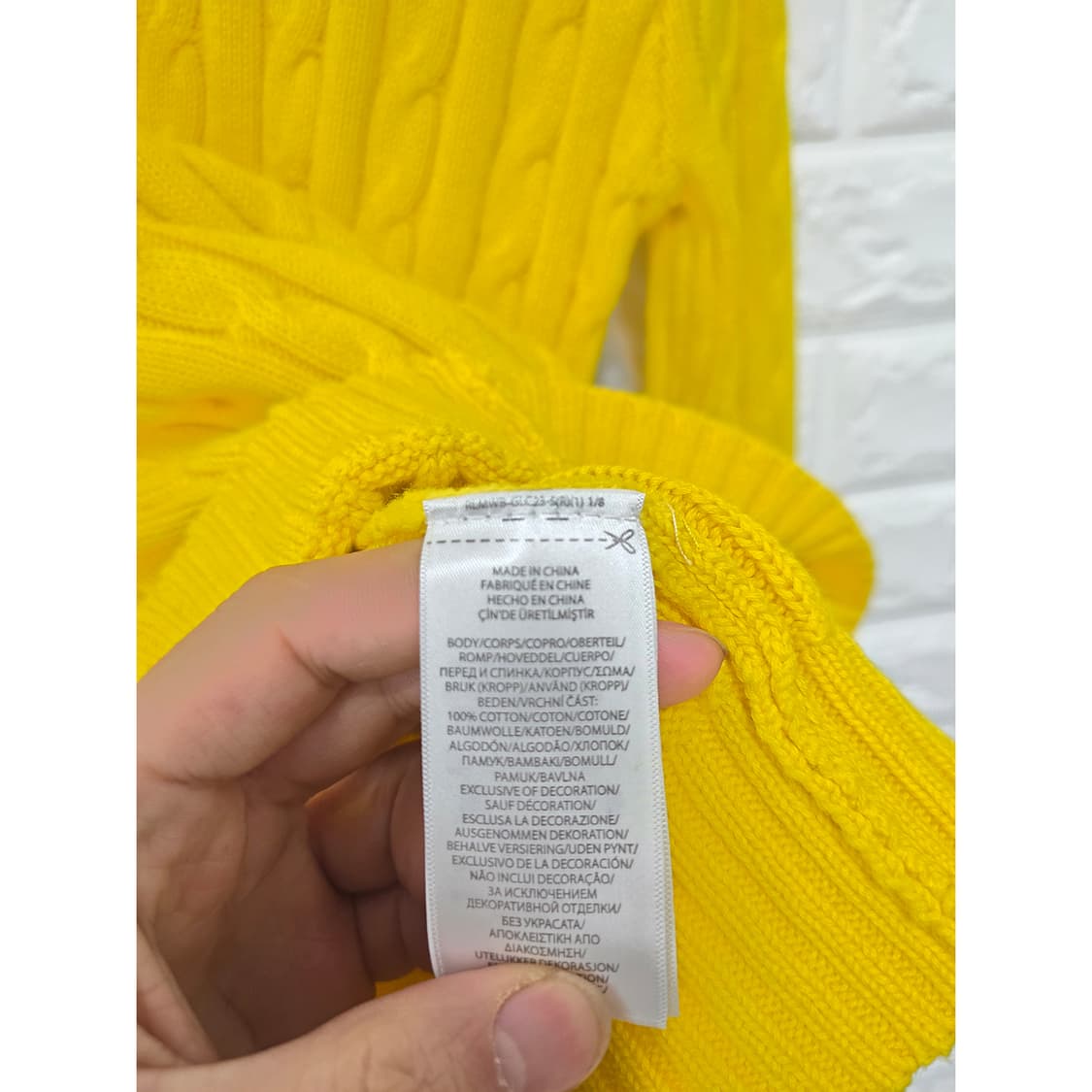 택포_ 폴로 랄프로렌 케이블 니트 M 상품이미지3