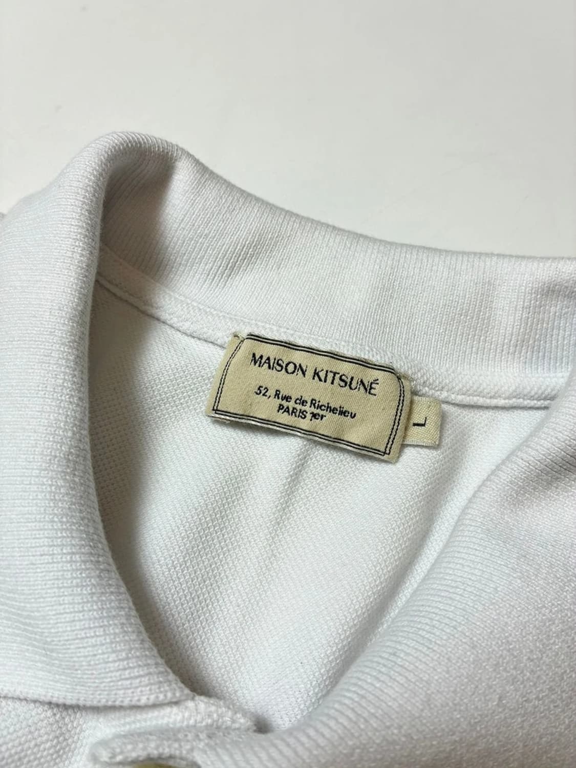 메종키츠네 폭스 패치 반팔 카라 티셔츠 PN9017 상품이미지7