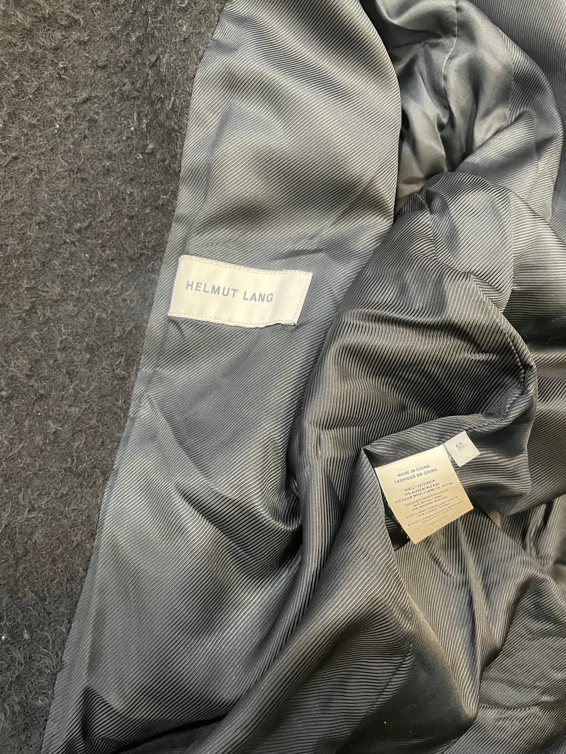 헬무트랭 알파카 울 벨티드 로브코트 M 상품이미지3