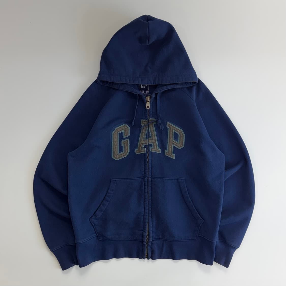 Gap 갭 그레이로고 블루 후드집업  상품이미지3