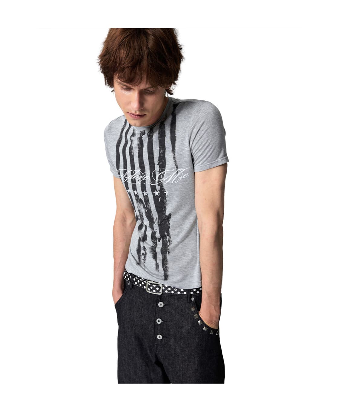 B.ACCESS Star Flag Graphic Slim T-Shirt  상품이미지1