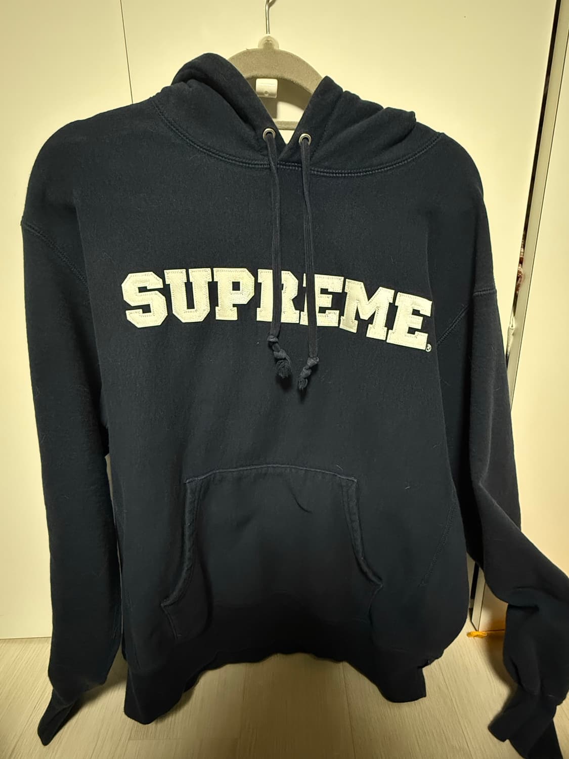 슈프림 컬리지 에이트 후드 스웨트셔츠 네이비s 상품이미지1