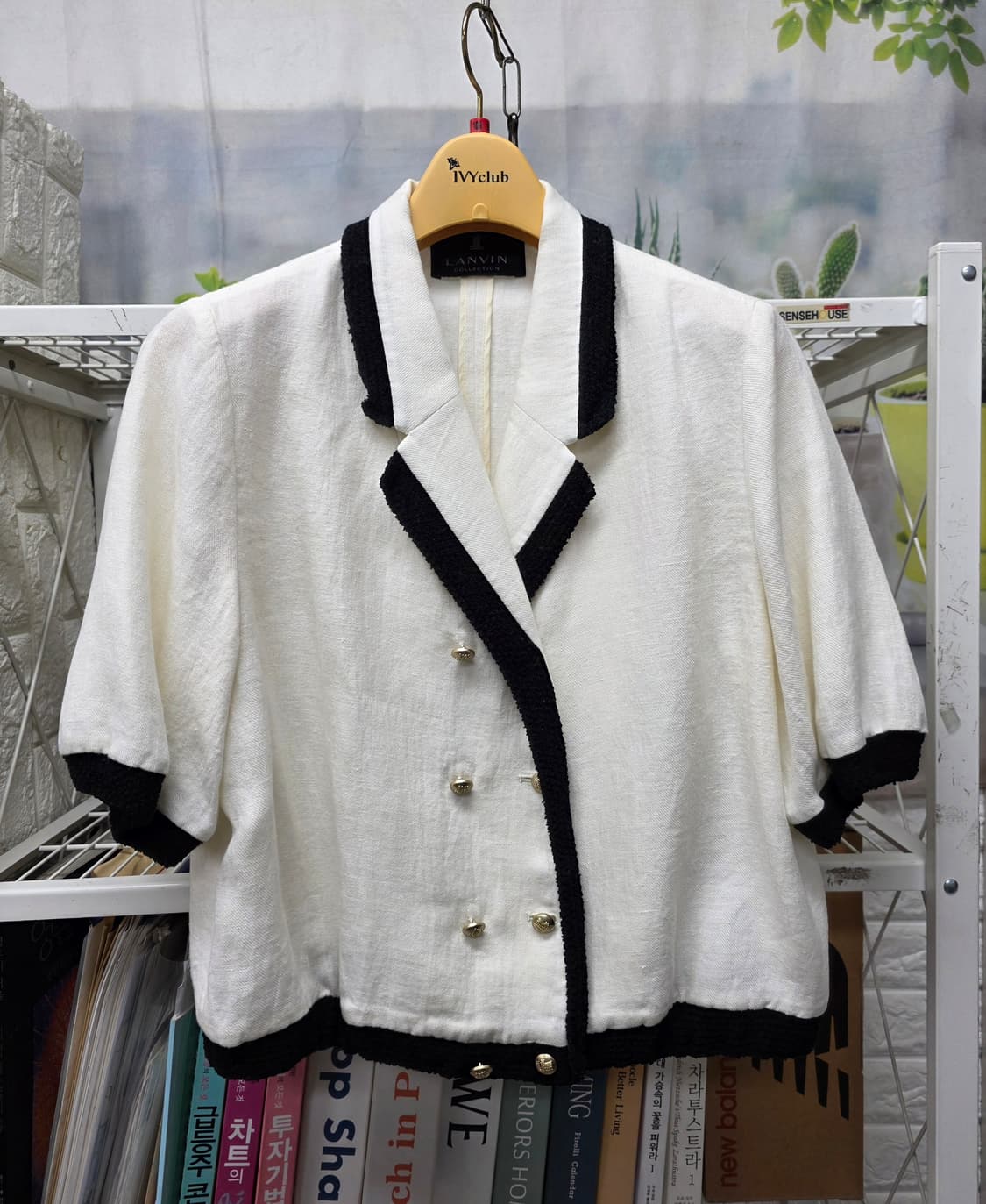 랑방 여성 봄~여름 린넨자켓 55~슬림66 투피스 반바지 세트 WM61 상품이미지3