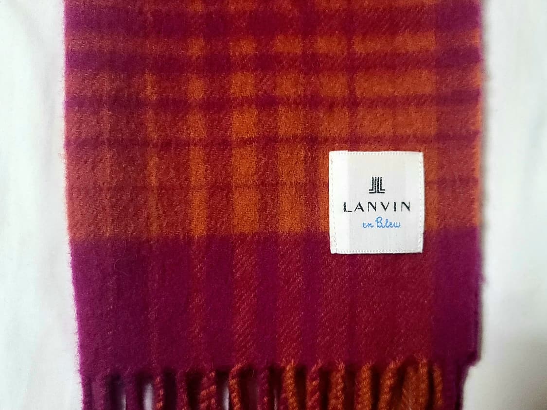 LANVIN 랑방 캐시미어 타탄체크 머플러 상품이미지6