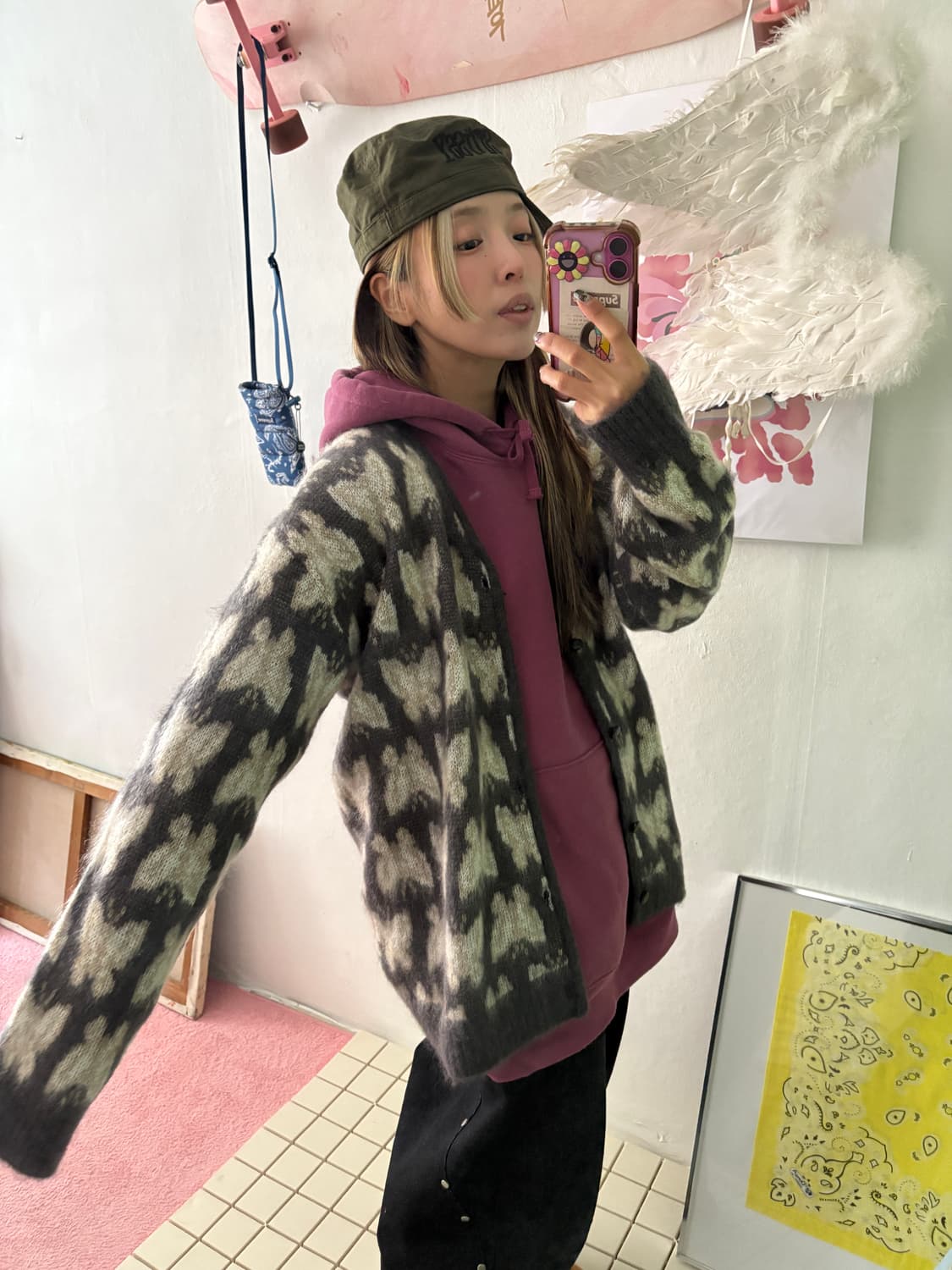 니들스 모헤어 가디건 상품이미지1