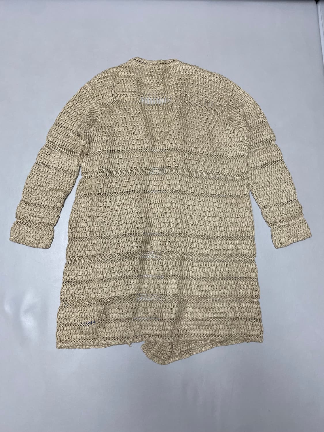 폴로 크로쉐 리넨 롱 가디건 s 상품이미지2