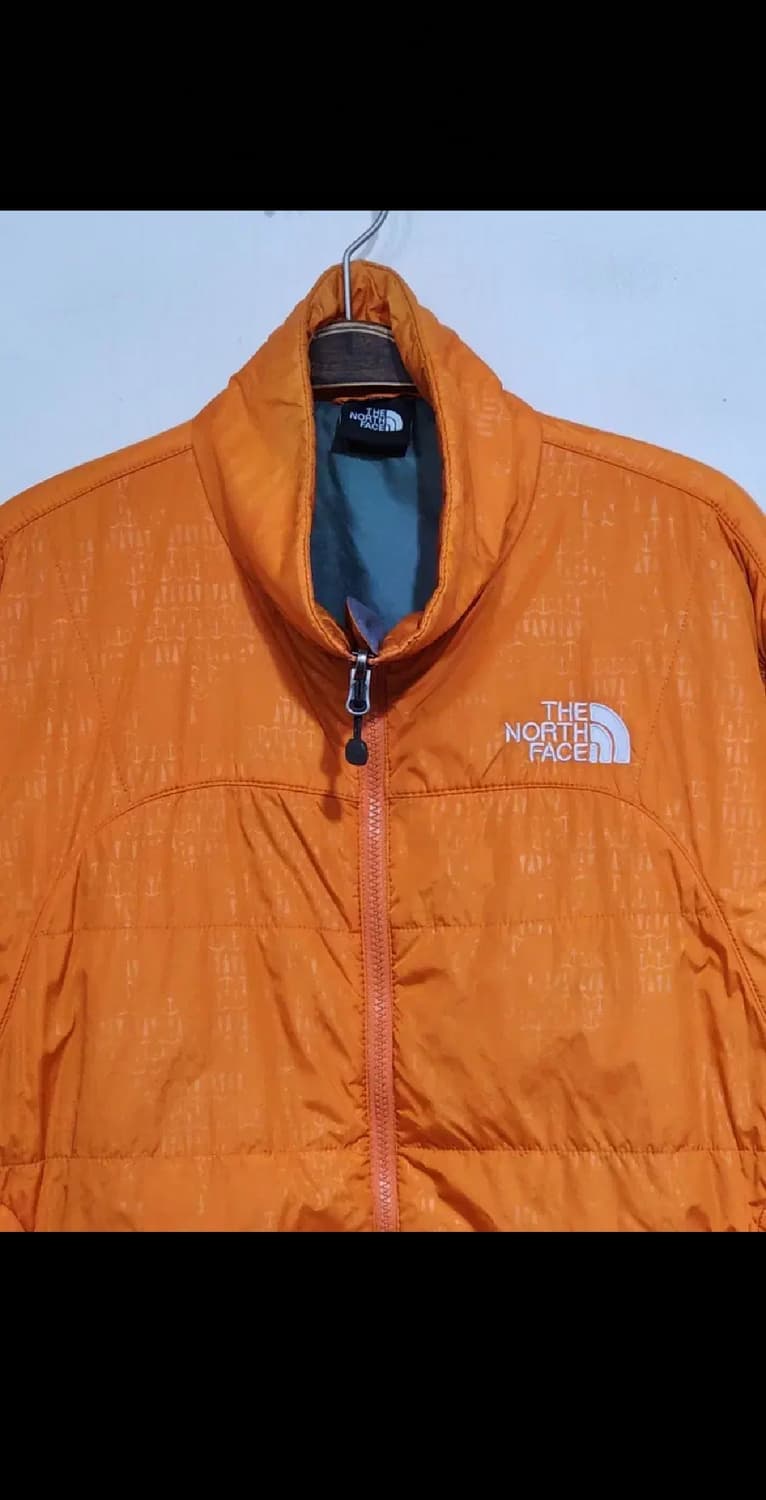 (100) 노스페이스 경량패딩 점퍼 오렌지색 등산복 자켓 아웃도어  상품이미지2