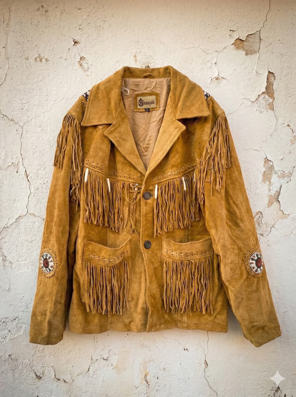 리얼 웨스턴 클래식(Classyak) 스웨이드 프린지 자켓 상품이미지1