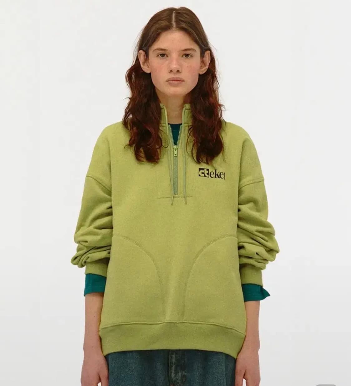 테켓 Plan Half Zip-Up Sweatshirt 상품이미지1
