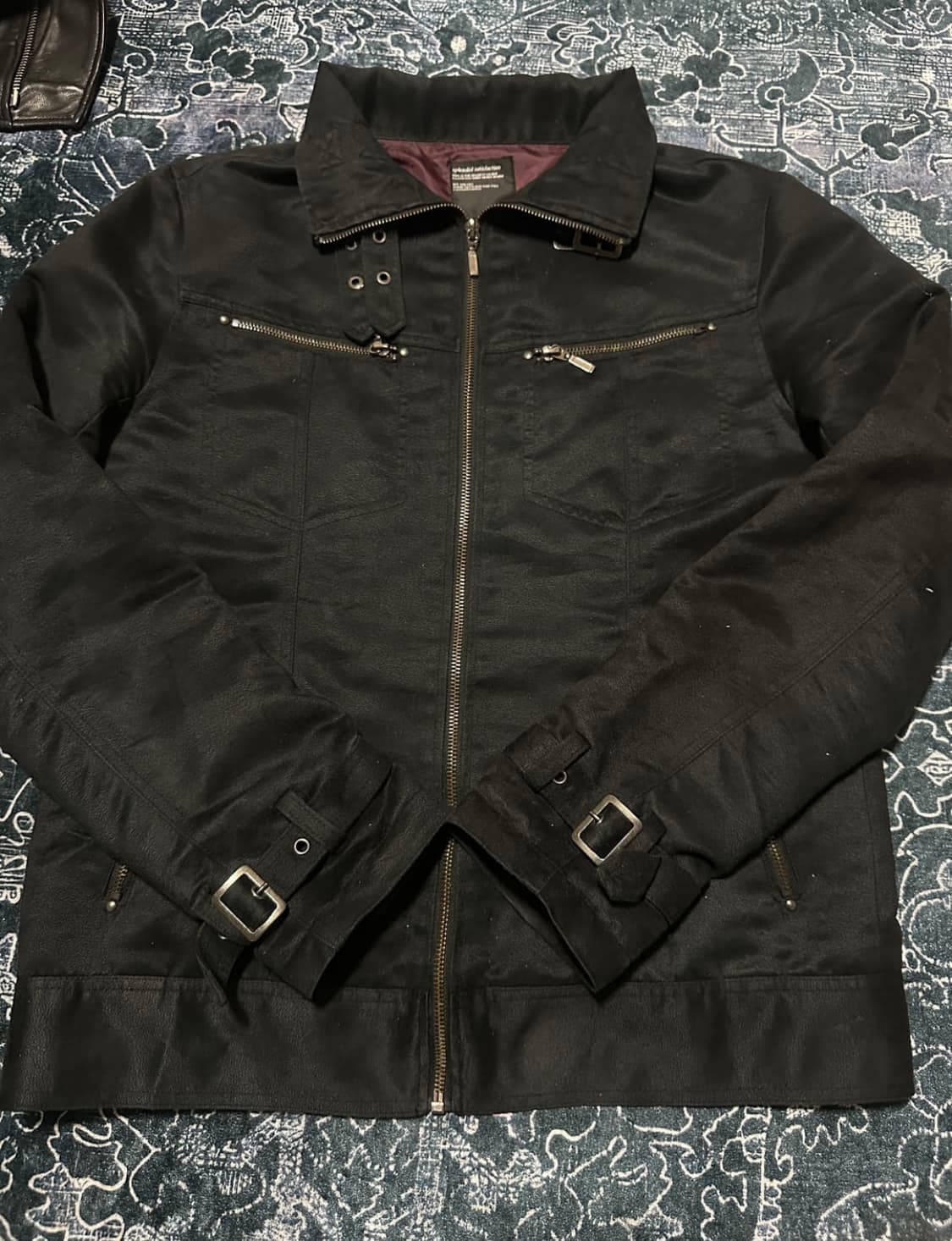 VKei 스웨이드 빈티지 자켓 (블랙) / M  상품이미지3