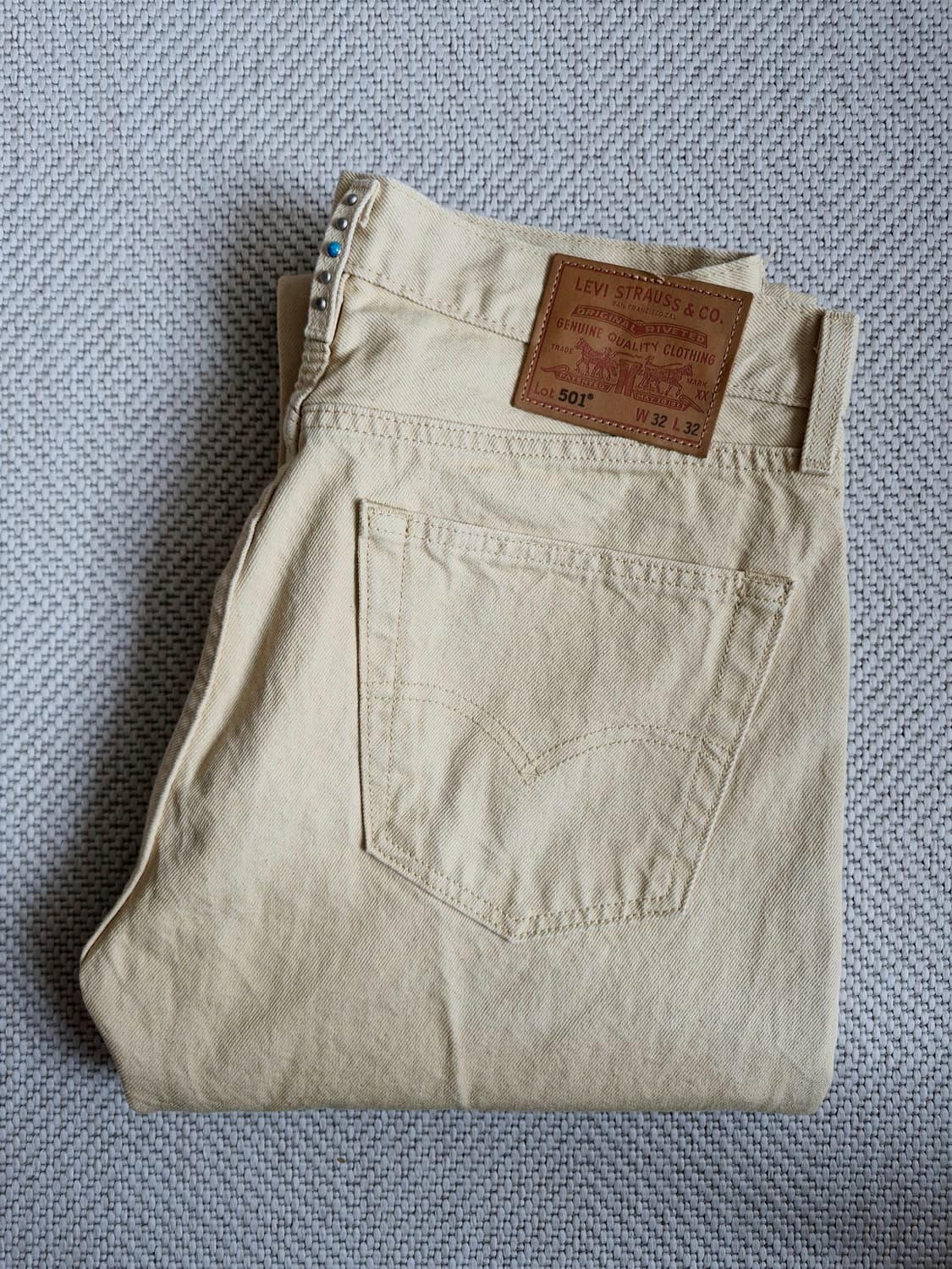 리바이스 프리미엄 501 베이지 W32 미착용제품 상품이미지2