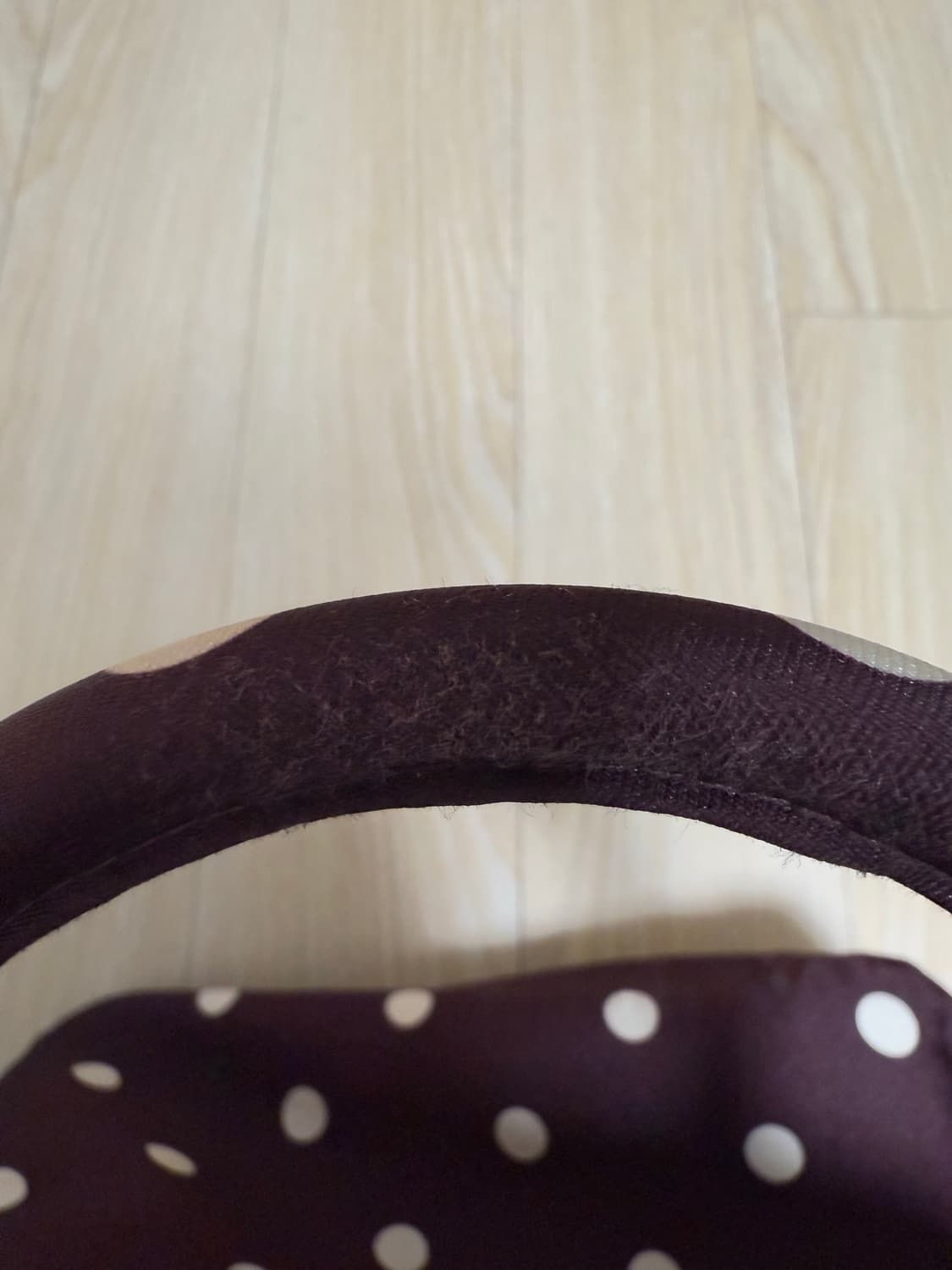 피치바스켓 폴카 도트 백 퍼플 상품이미지6