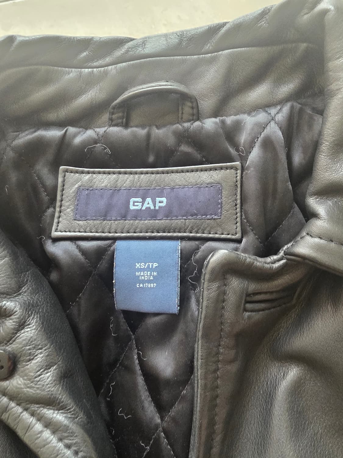 올드갭레더카코트 XS 상품이미지3