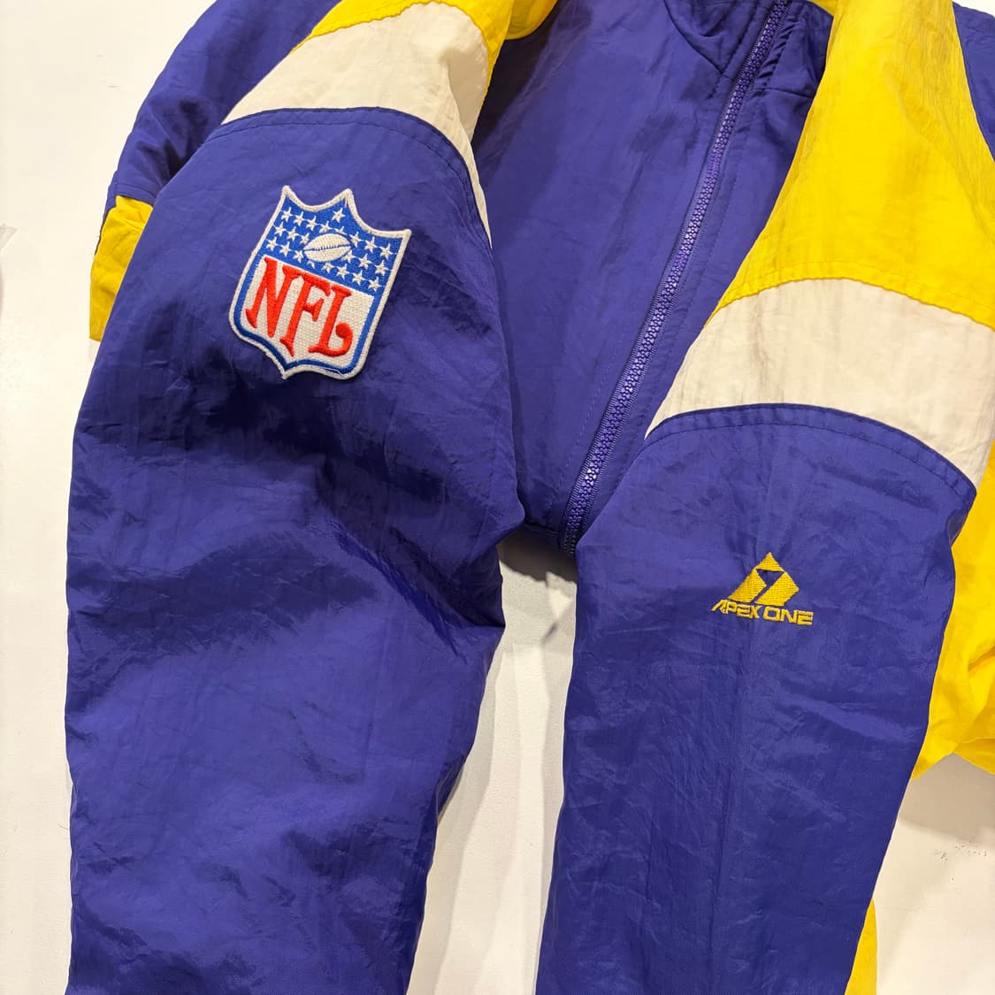[L] 90s APEX NFL 바이킹스 누빔 바람막이 자켓 D796 상품이미지7