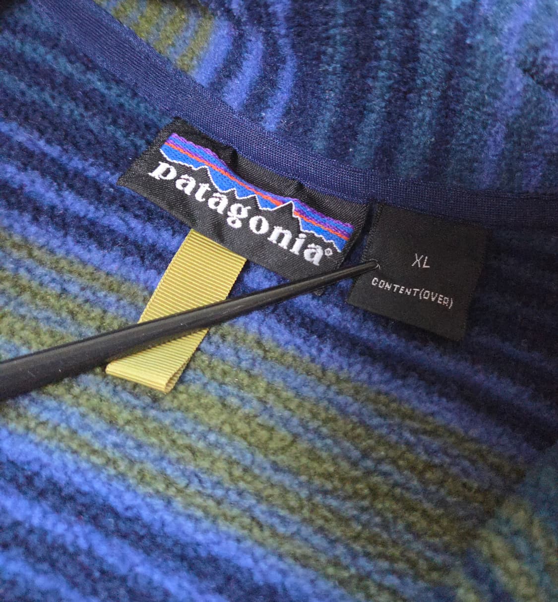 (XL)파타고니아 90s 스트라이프 머수피얼 신칠라 플리스 상품이미지4