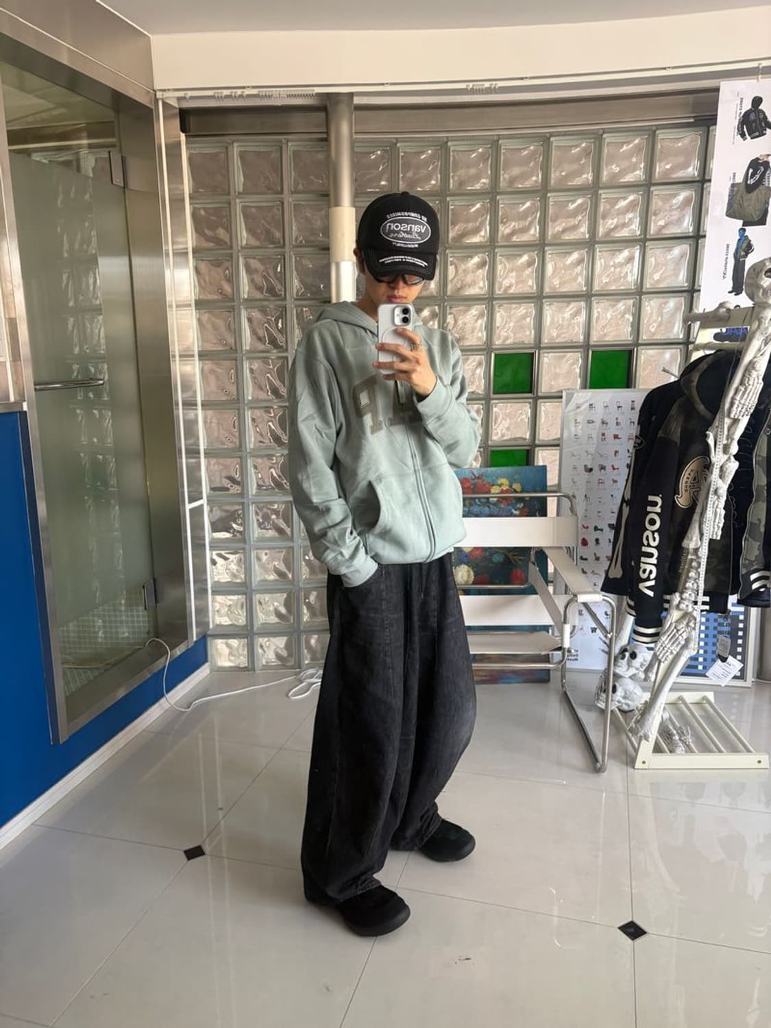 RELAX LOGO ZIPUP HOODIE 릴랙스 로고 지퍼 후드티 상품이미지5