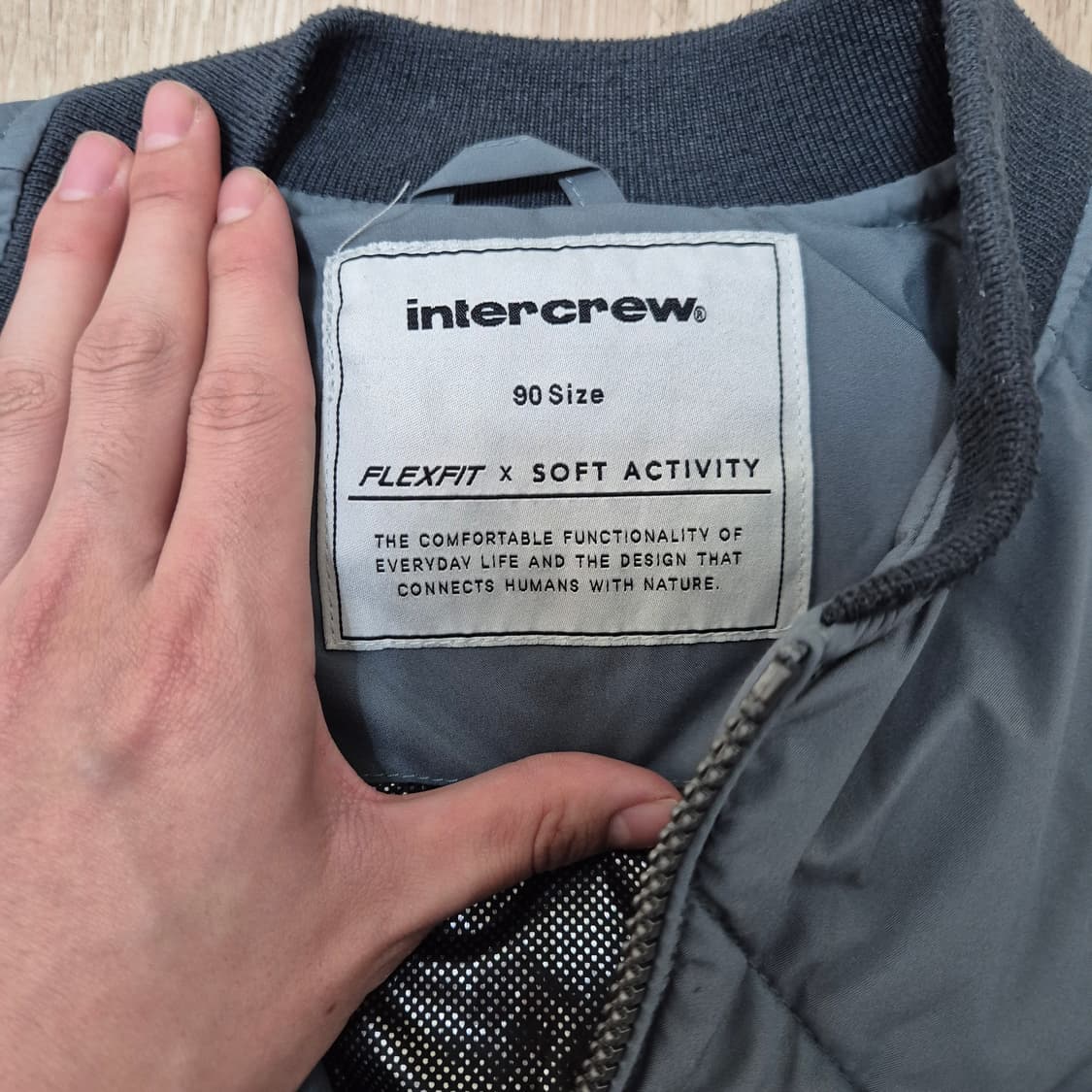 인터크루 남성 퀼팅 항공점퍼 상품이미지6