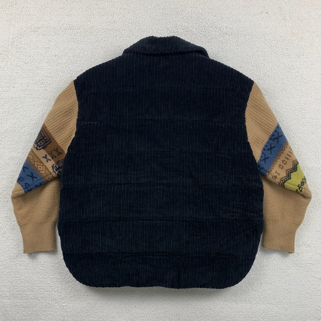 베네통 니트 소매 코듀로이 구스다운 패딩 자켓 상품이미지2