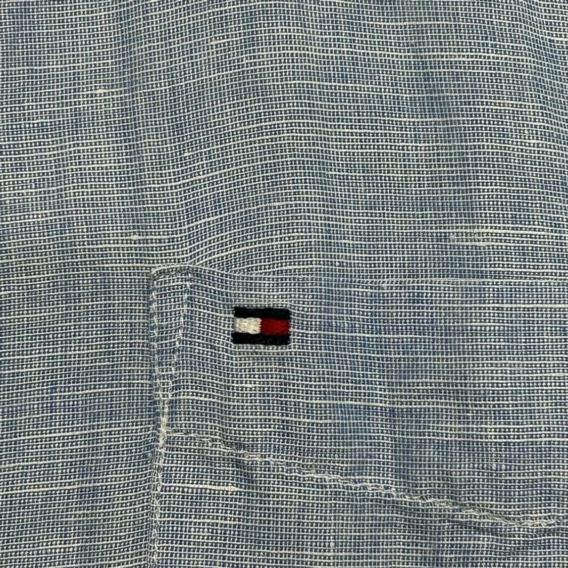 TOMMY HILFIGER 린넨 블렌더 셔츠 블루 16 상품이미지2
