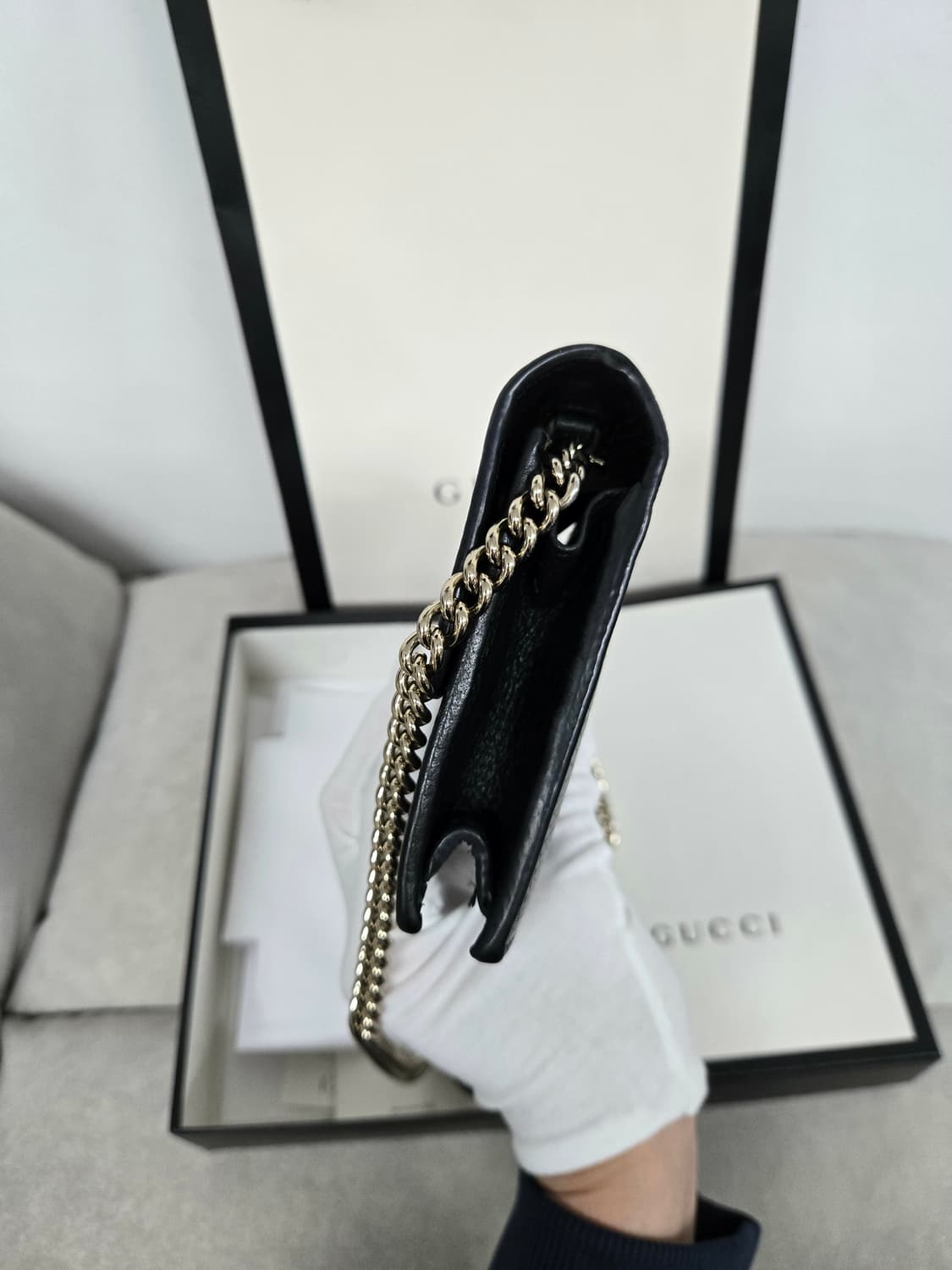 [보증서 정품] 구찌 인터로킹 숄더백 상품이미지3